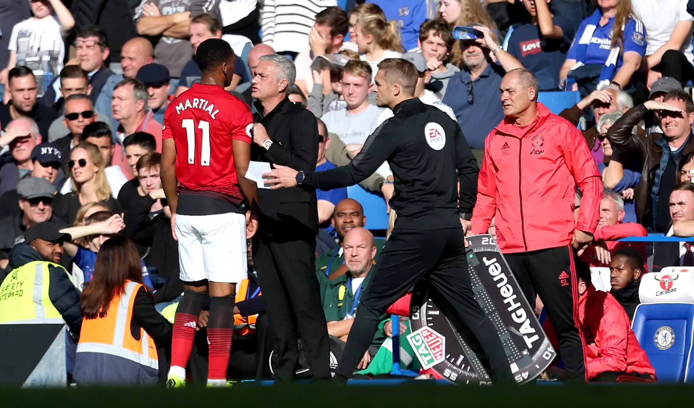 Mourinho tried to sell Martial but the board blocked the move. Image: PA Images