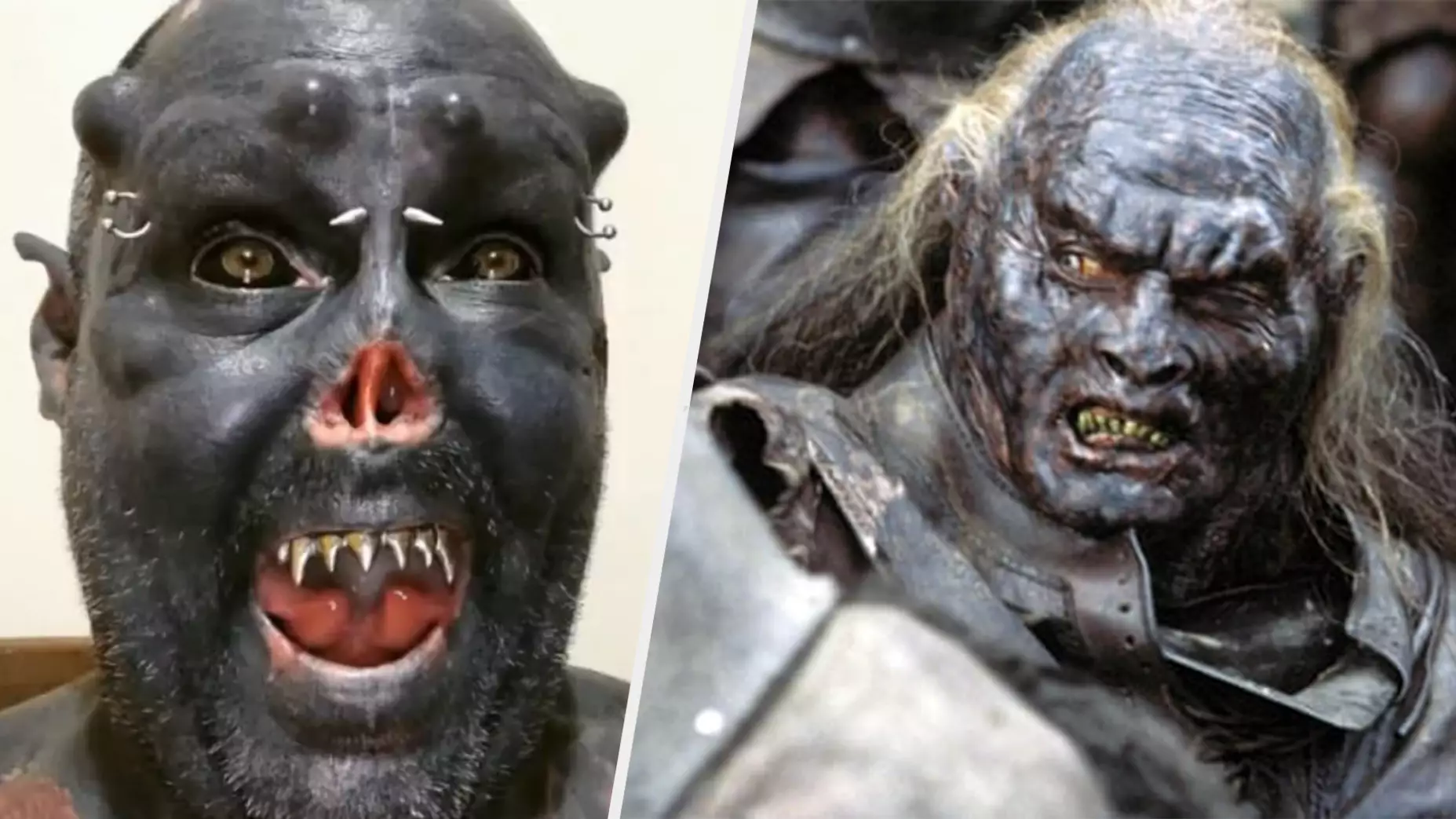 Man Cuts Off Nose In Order To Look Like Lord Of The Rings Orc