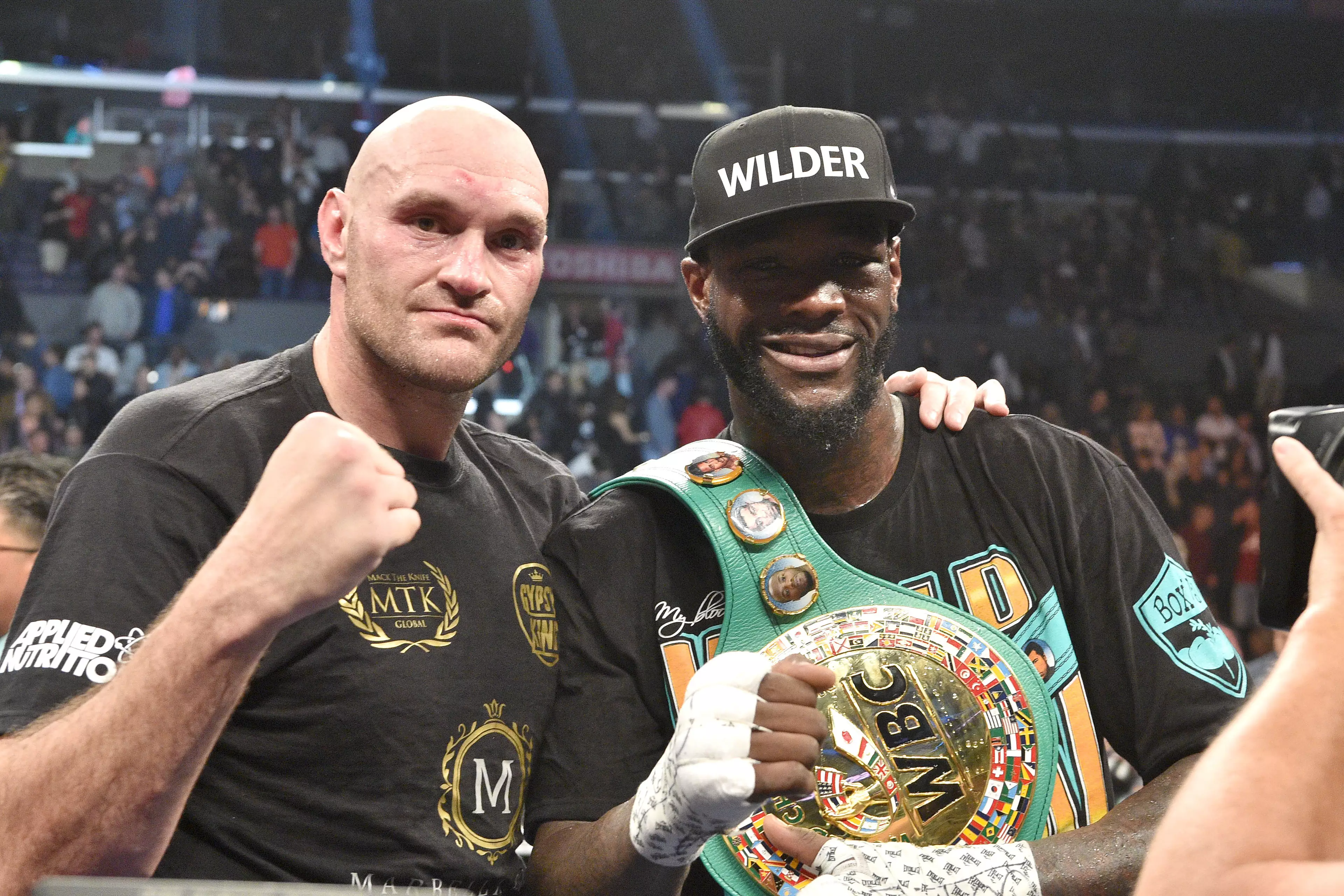 Fury and Wilder after the fight. Image: PA Images
