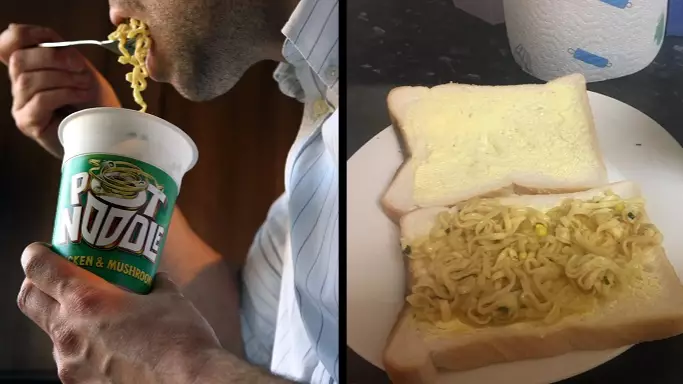 The Internet Is Divided Over Whether Pot Noodle Sandwiches Are OK