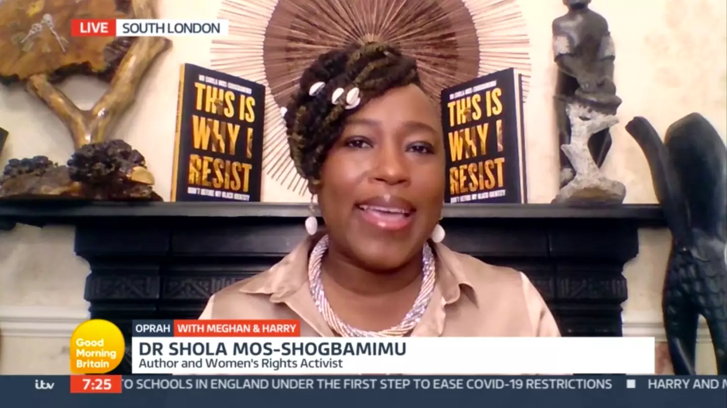 The woman's rights activist called out Piers Morgan for his strong opinions towards Meghan (