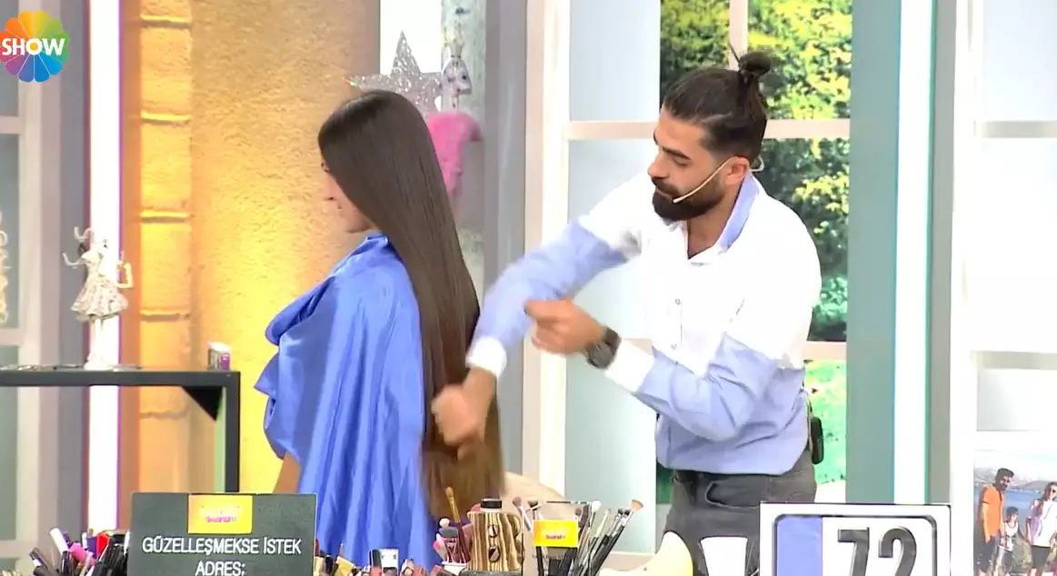 The woman was a model on a Turkish TV show.