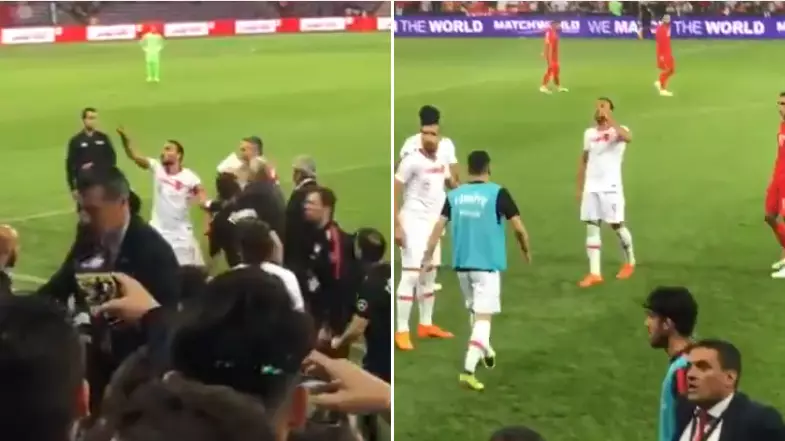 Cenk Tosun Gets Sent Off After Angry Altercation With Turkey Fans