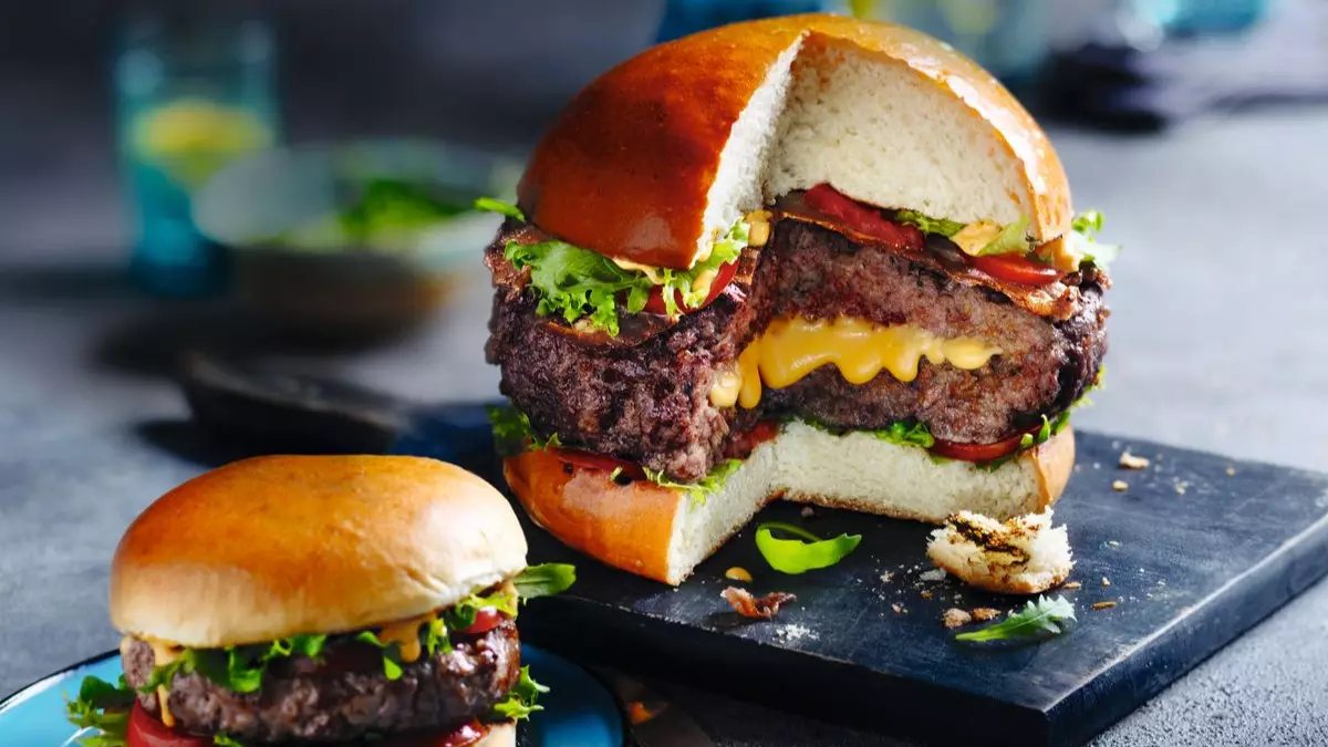 Meanwhile, M&S is selling the Daddy of all Burgers, weighing a whopping 1kg.