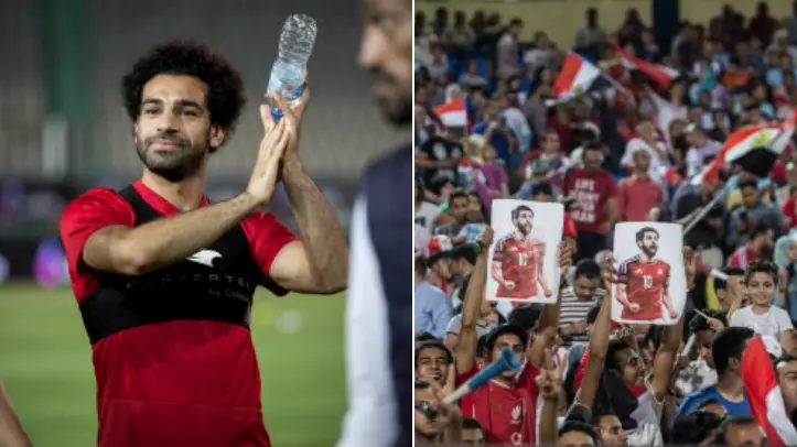 Mohamed Salah Attends Egypt Training Session In Front Of Thousands Of Fans 
