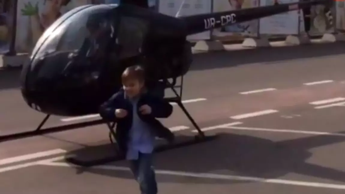 Little Boy Dropped Off For School In A Helicopter For Some Reason