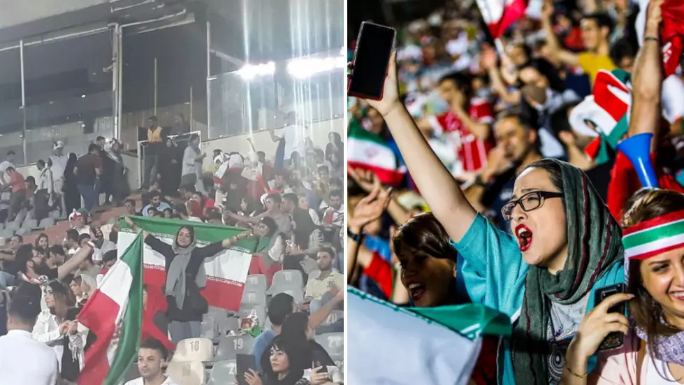 Female Iran Fans Were Allowed To Watch Spain Game At National Stadium