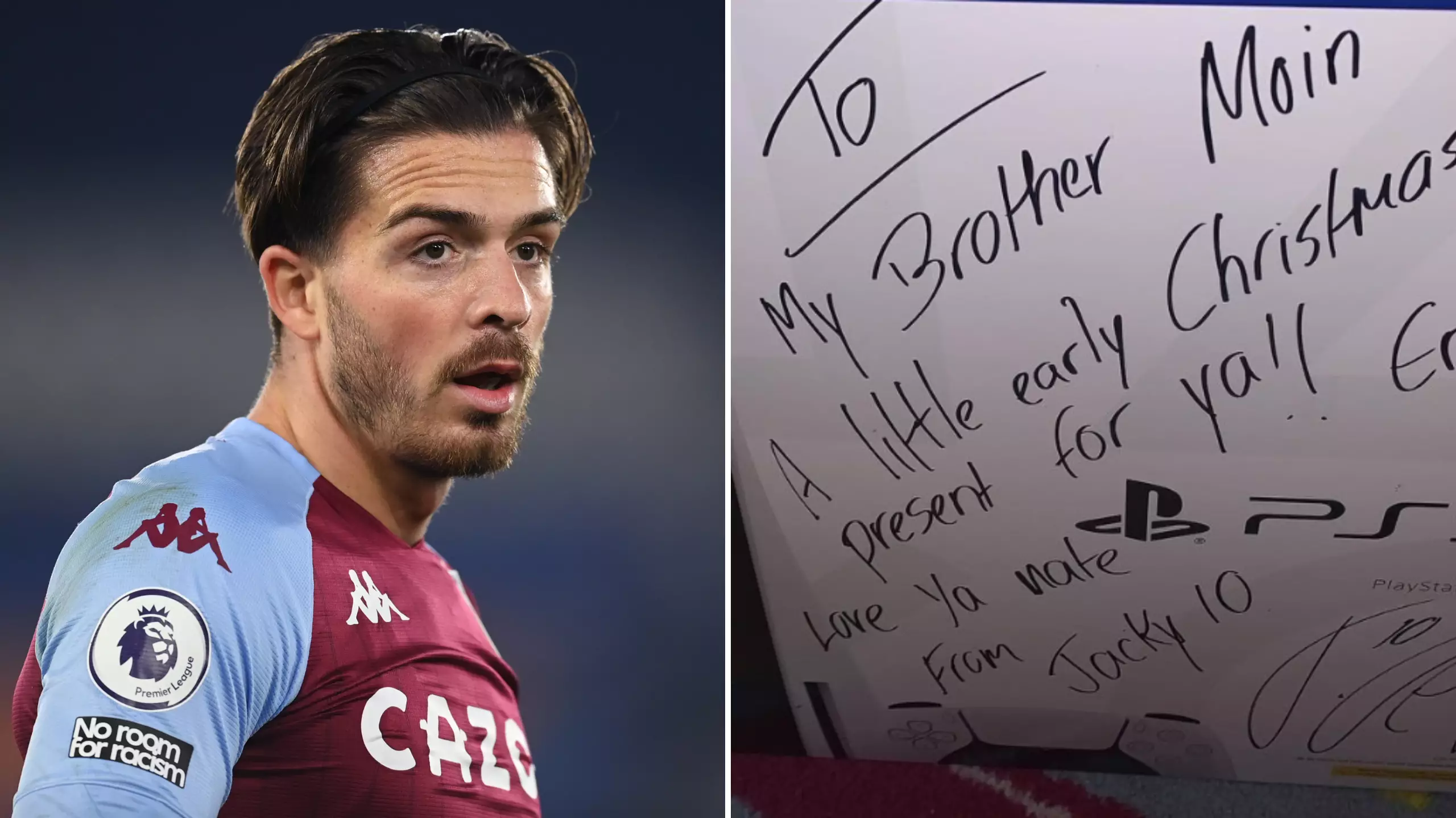 Jack Grealish Gives Aston Villa Fan With Rare Genetic Skin Disorder A Signed PS5 In Classy Gesture