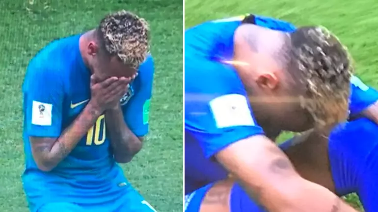 Neymar Reduced To Tears At The Full-Time Whistle After Brazil Win