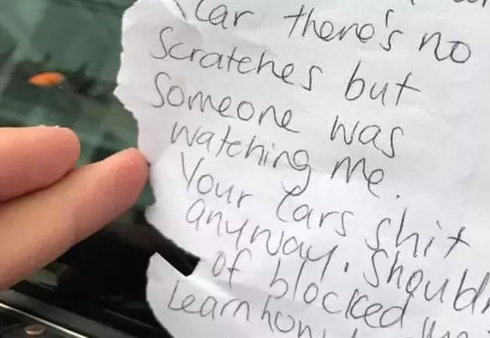Man Discovers Soul-Destroying Note Left For Driver