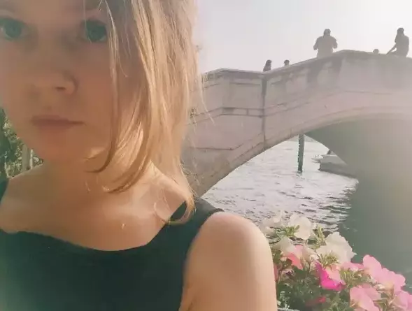 Anna during a trip to Venice in 2015, as posted on her Instagram (