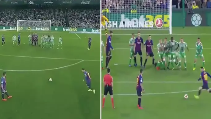 Lionel Messi Scores Unbelievable Free-Kick Against Real Betis