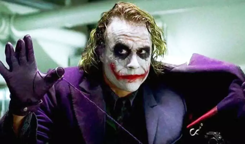 Heath Ledger's Joker in The Dark Knight.