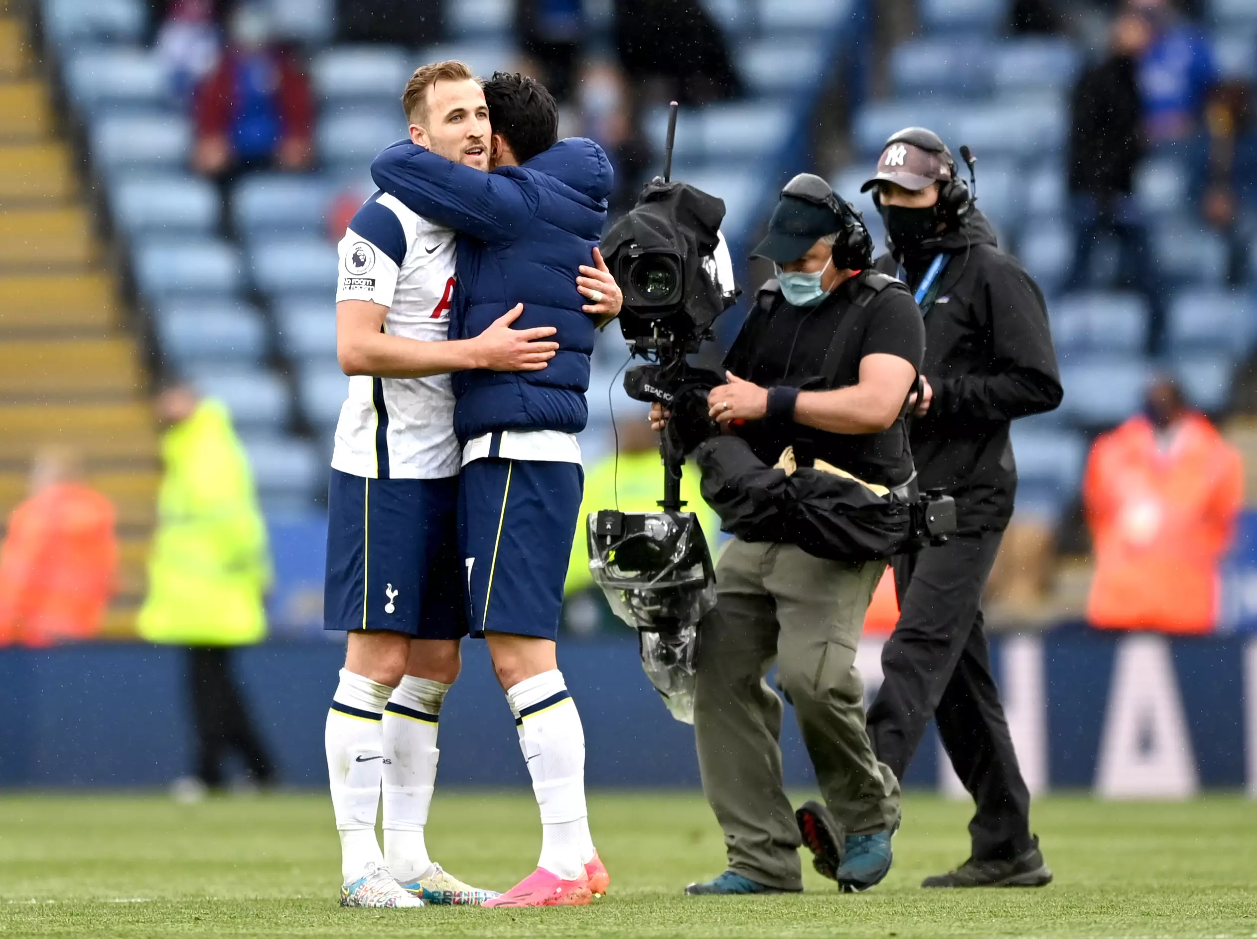 It looked like Harry Kane was saying goodbye to his Tottenham teammates on the final day of the season. Image: PA Images