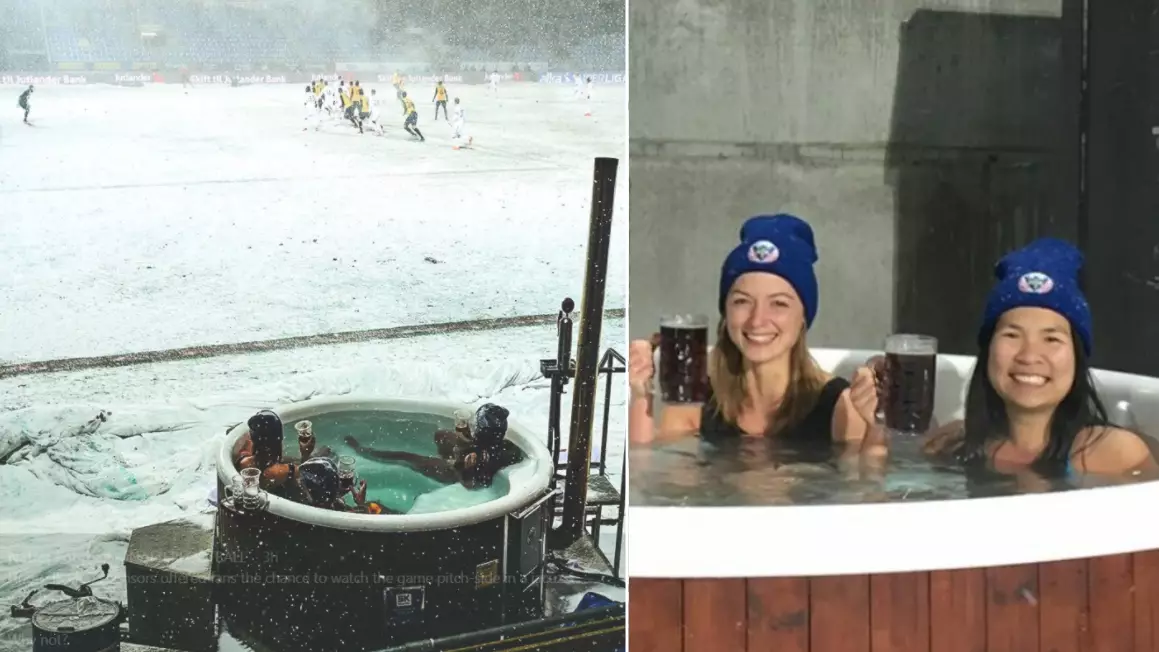 Hobro IK Offer Fans The Chance To Watch Game Pitch-Side In A Jacuzzi With Beers