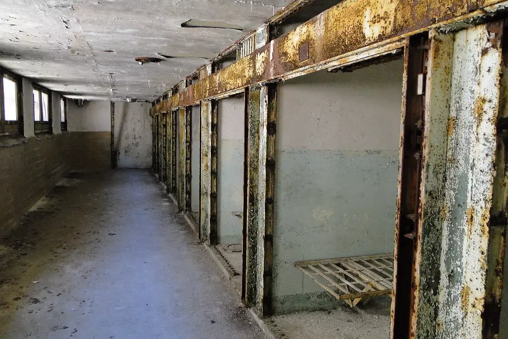 Death row cells.