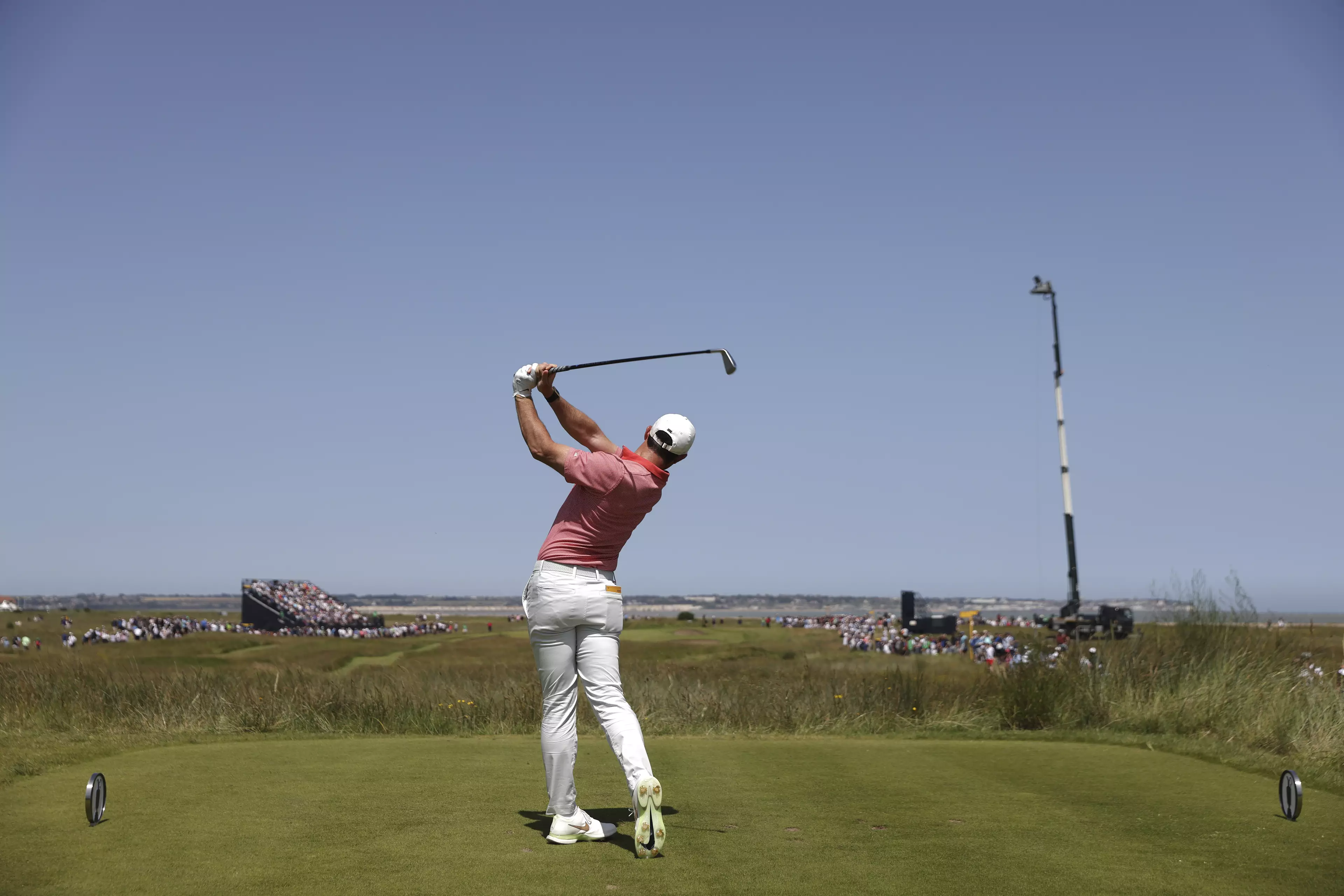 Rory McIlroy at the third round of the British Open Golf Championship 2021. (