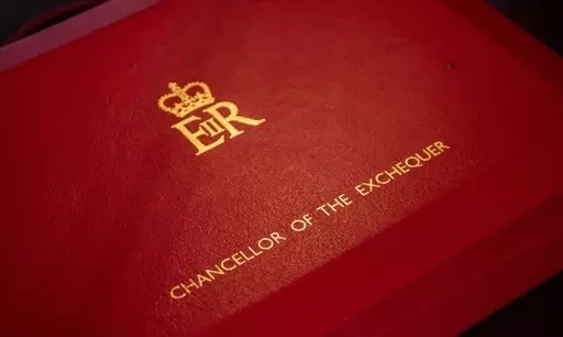 The ministerial box of the Chancellor of the Exchequer.