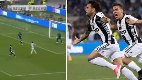 WATCH: Dani Alves Scores A Superb Volley For Juventus In Cup Final