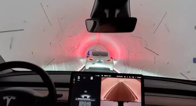 Footage Captures Traffic Jam In One Of Elon Musk's Underground Tunnel Loops