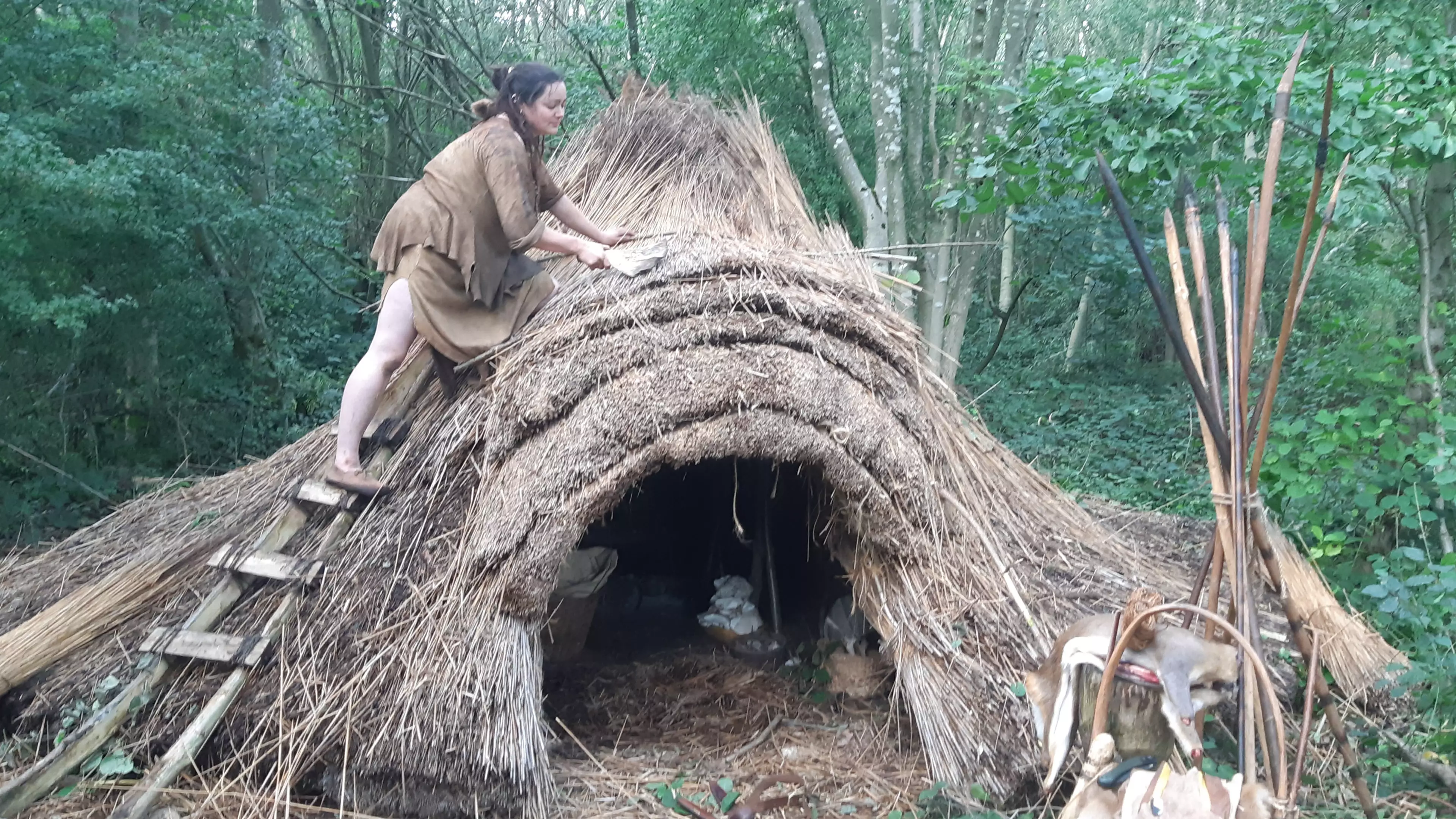 Essex 'Cavewoman' Sleeps In Tent And Eats Roadkill To Survive