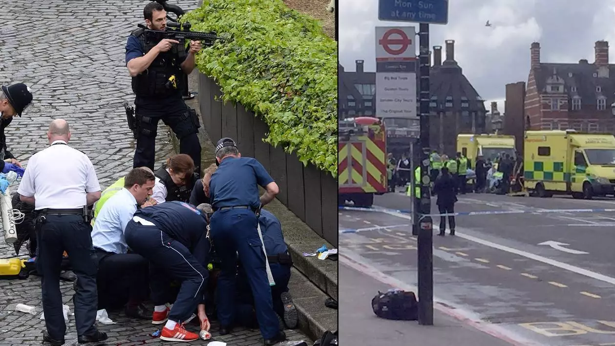 ​Eye Witness Describes Moment Policeman Was Stabbed In Westminster Attack
