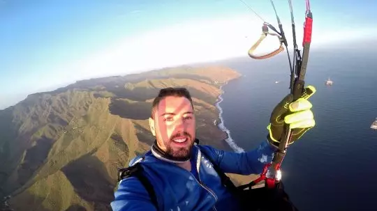 Ruben Carbonell had shared videos of him doing paraglides and jumps on YouTube and Facebook.