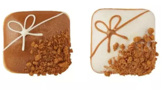 Krispy Kreme Has Released Festive Biscoff Parcel Doughnuts And They Look Delicious