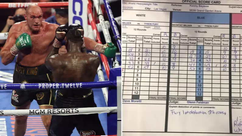 Deontay Wilder Vs Tyson Fury II Scorecards At Time Of The TKO Revealed