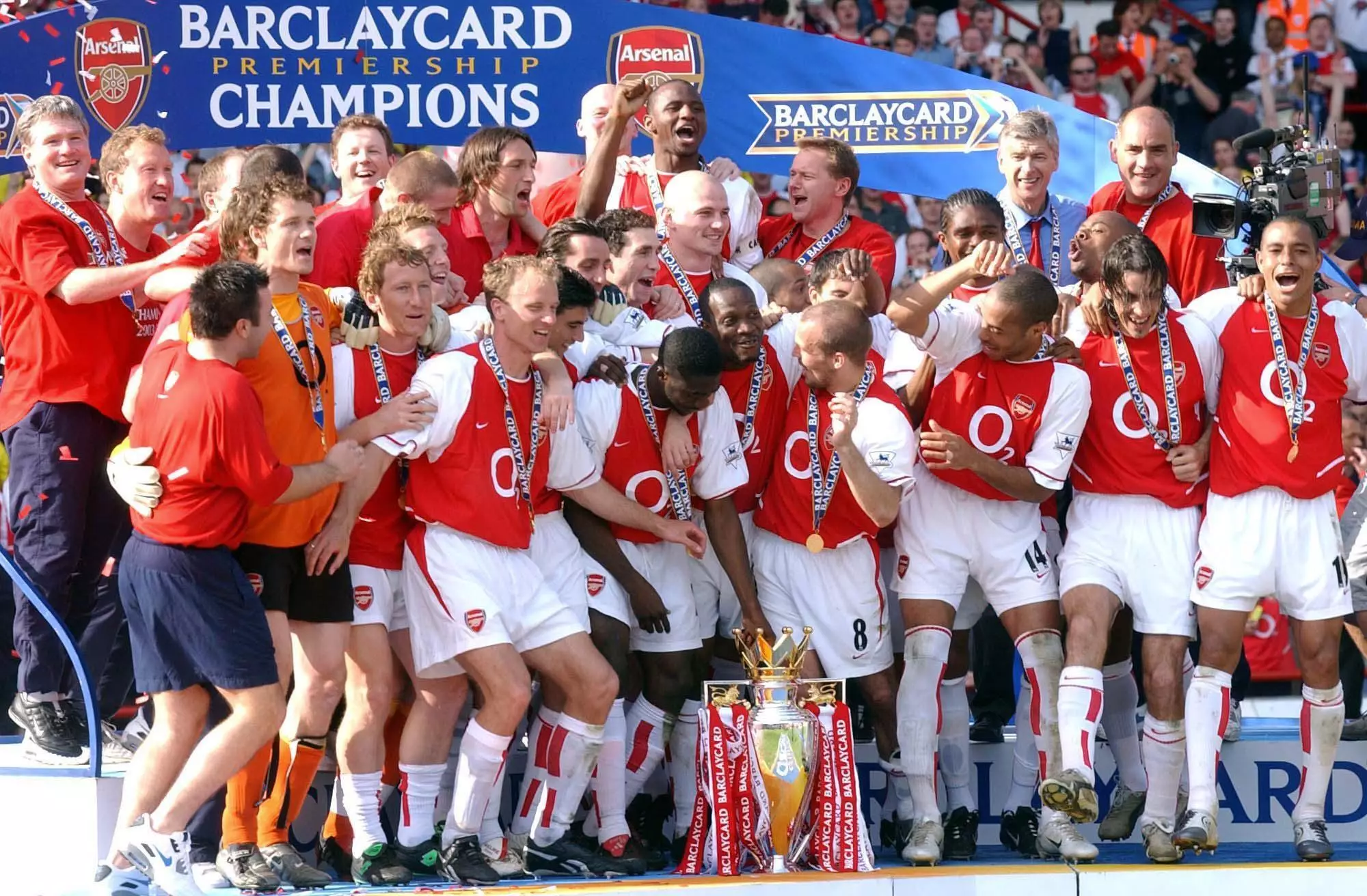 Arsenal last won the Premier League title as the Invincibles, 17 years ago. Image: PA Images