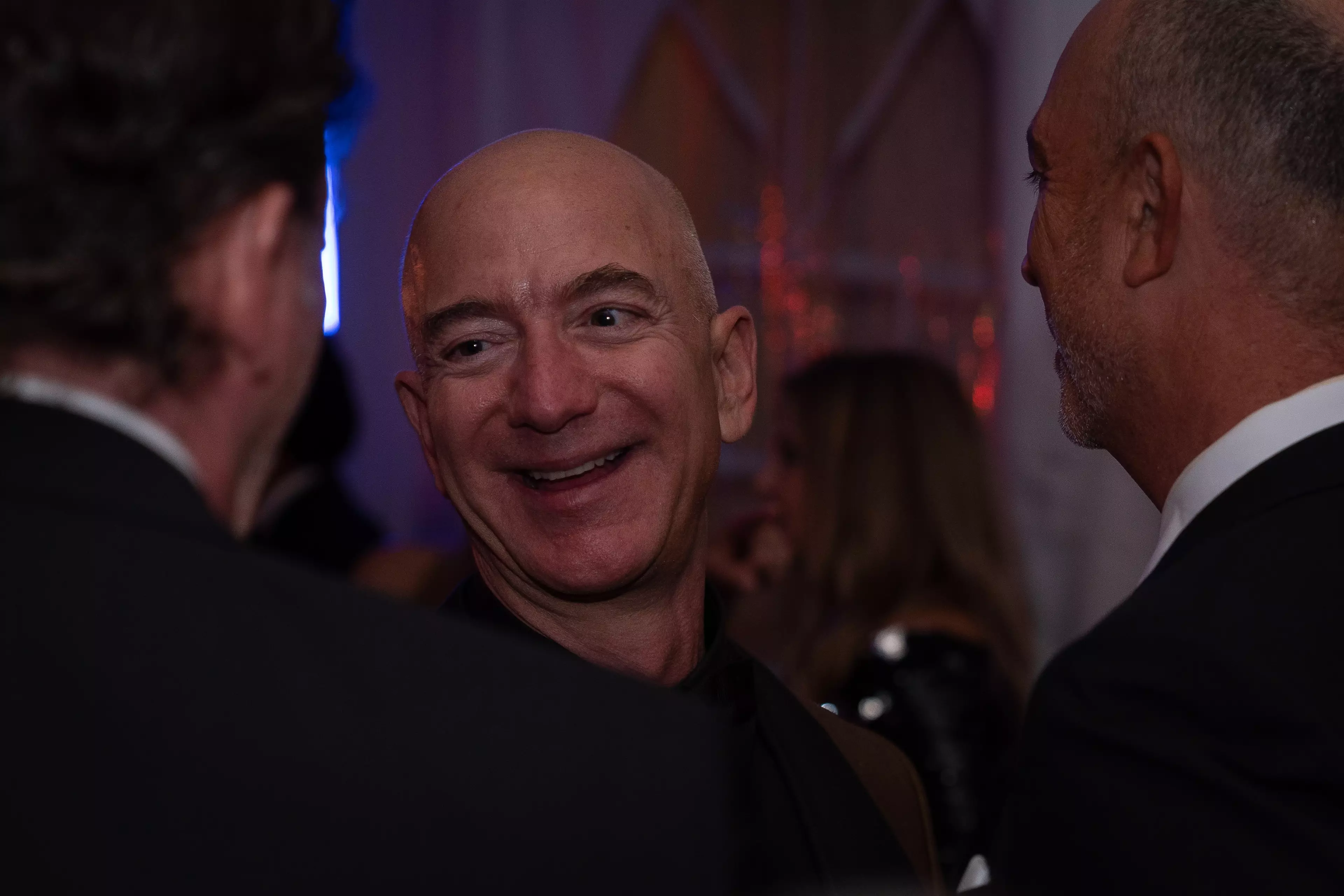 Jeff Bezos, the richest man in the world according to Bloomberg. No wonder he's smiling.