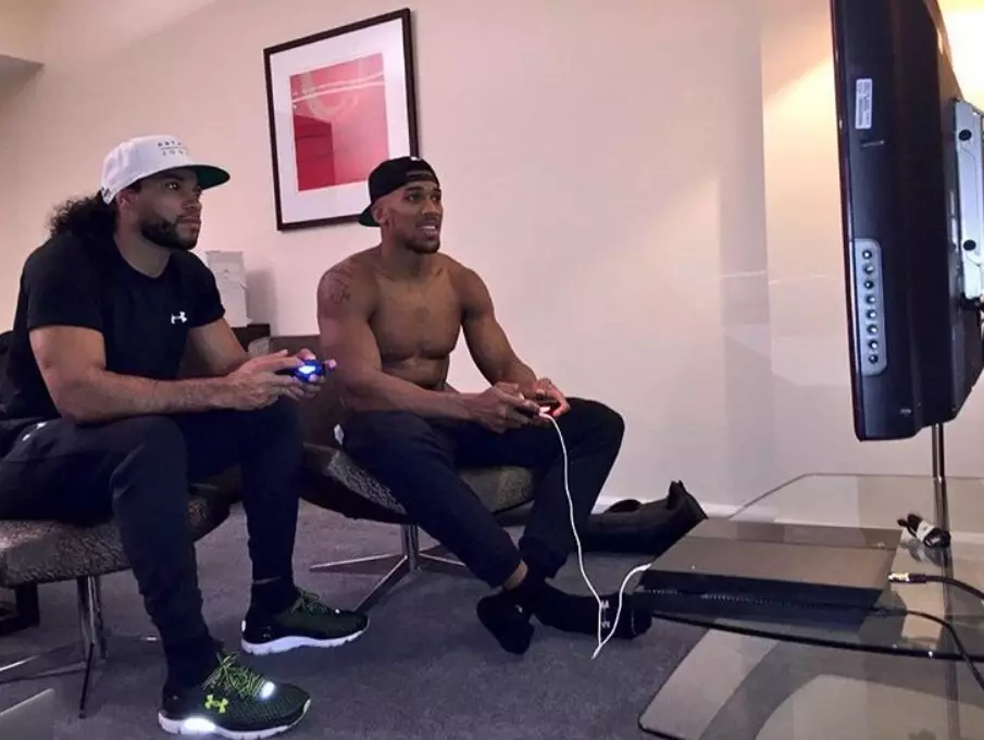 World heavyweight champion Boxer Anthony Joshua admitted to having a FIFA addiction that hampered his training. Image: Complex