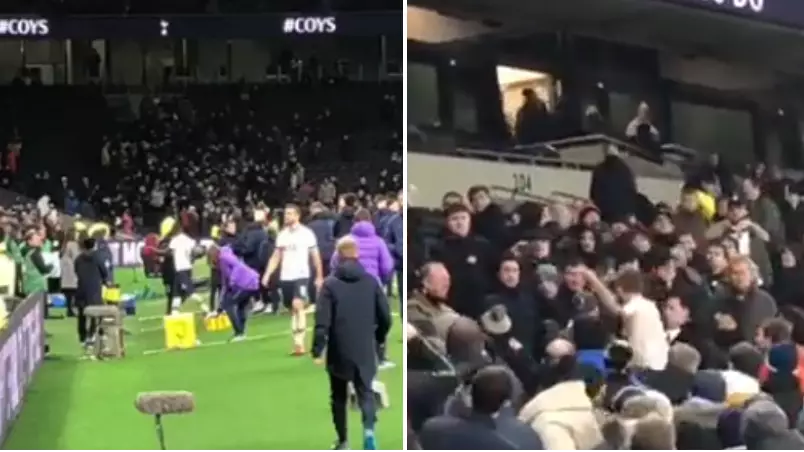 Full Footage Of Eric Dier Jumping Into Crowd To Confront Spurs Fan Who Insulted His Brother