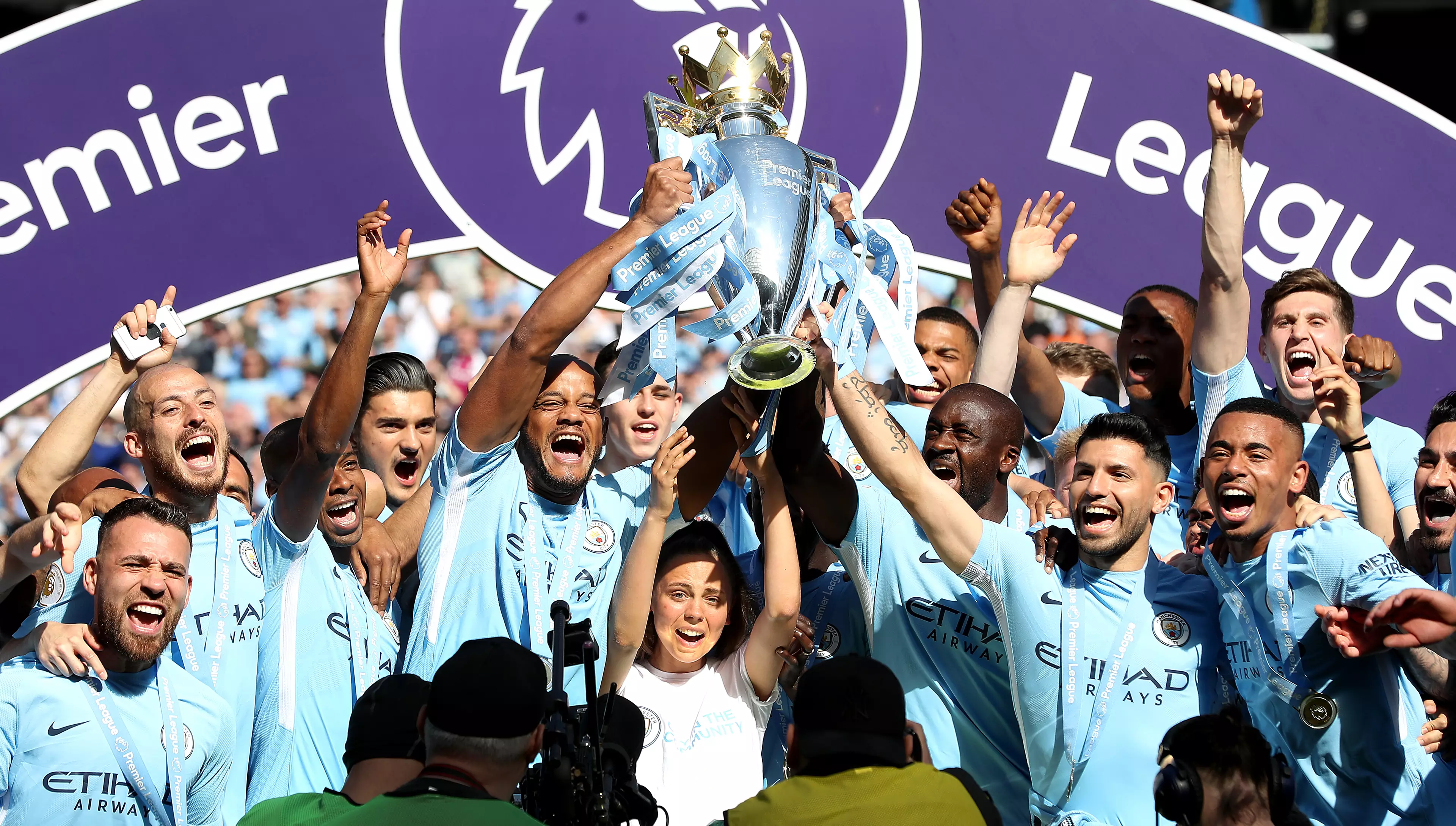 Will City lift the trophy again next month? Image: PA Images