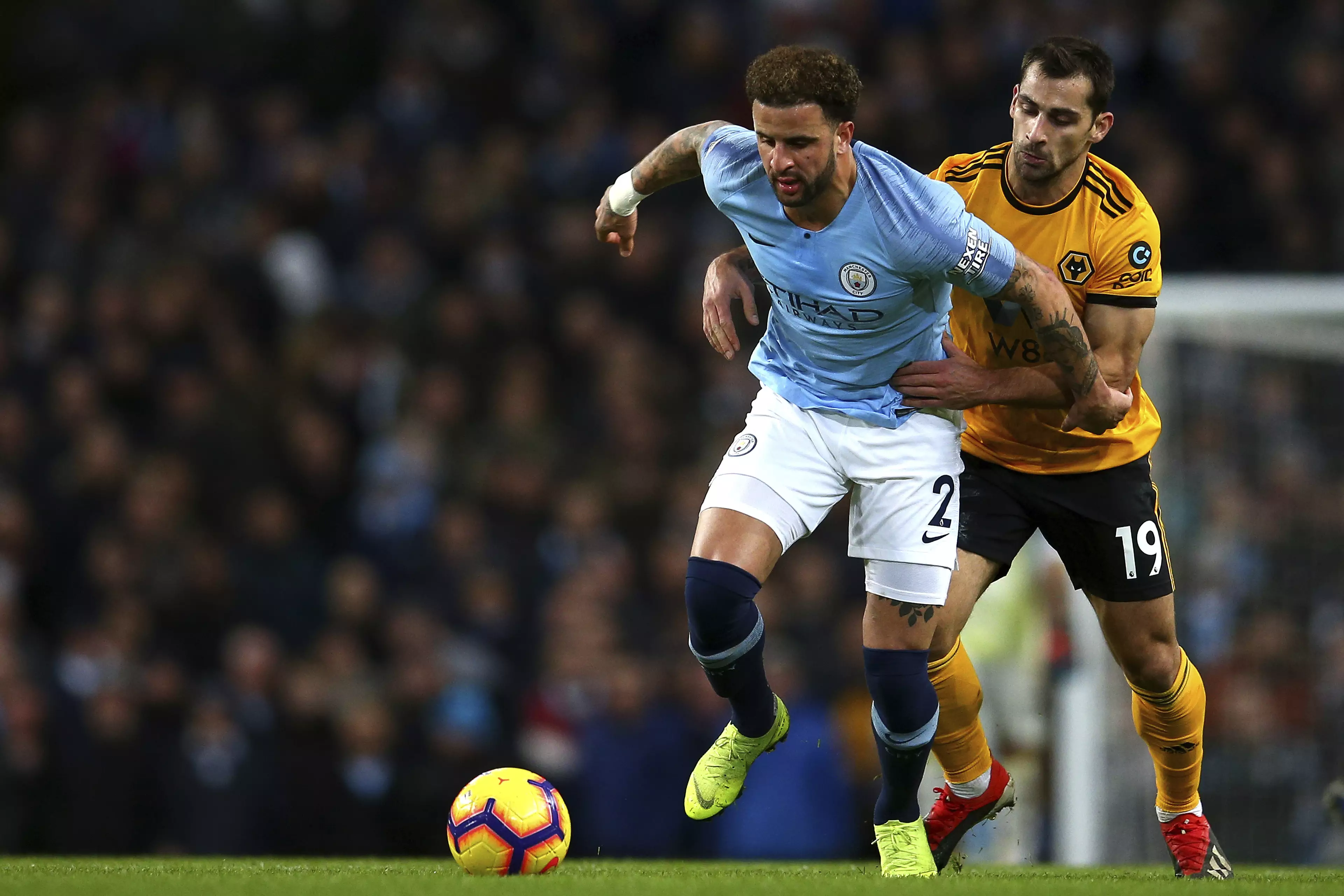 Kyle Walker's form for City hasn't been great recently. Image: PA Images