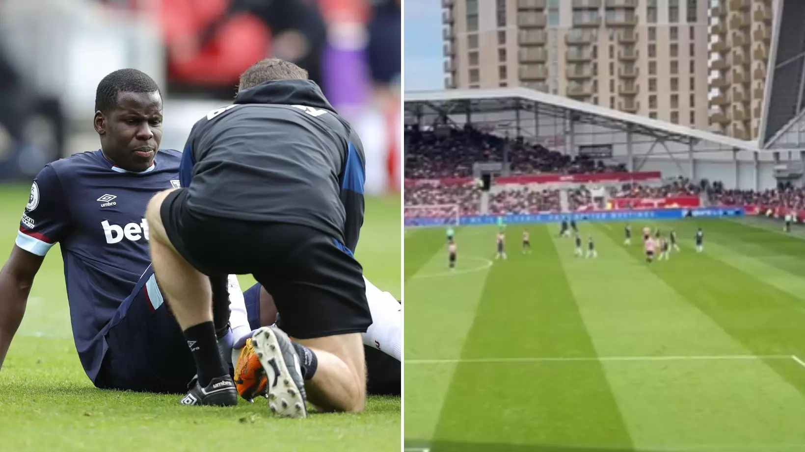 Brentford Fans Aim Brutal Chant At Kurt Zouma After He Hobbles Off Injured