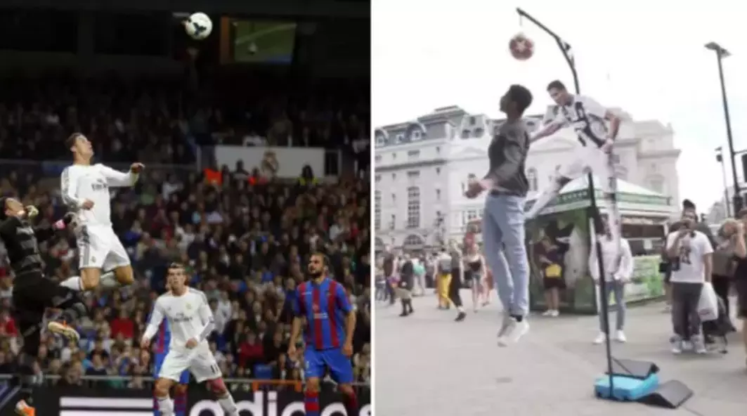 Cristiano Ronaldo 'Jump Challenge' Was Open To The Public, With £1000 Prize Up For Grabs