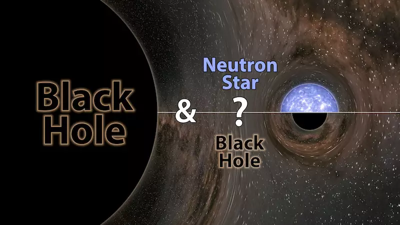 It's not known if the companion was a neutron star or a black hole, but either way it set a record as being either the heaviest known neutron star or the lightest known black hole.