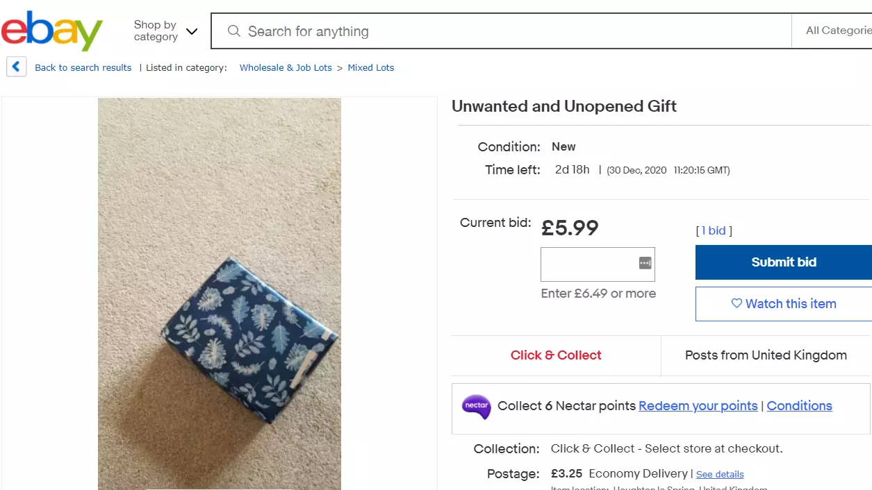 People Are Selling Unopened Christmas Presents On eBay