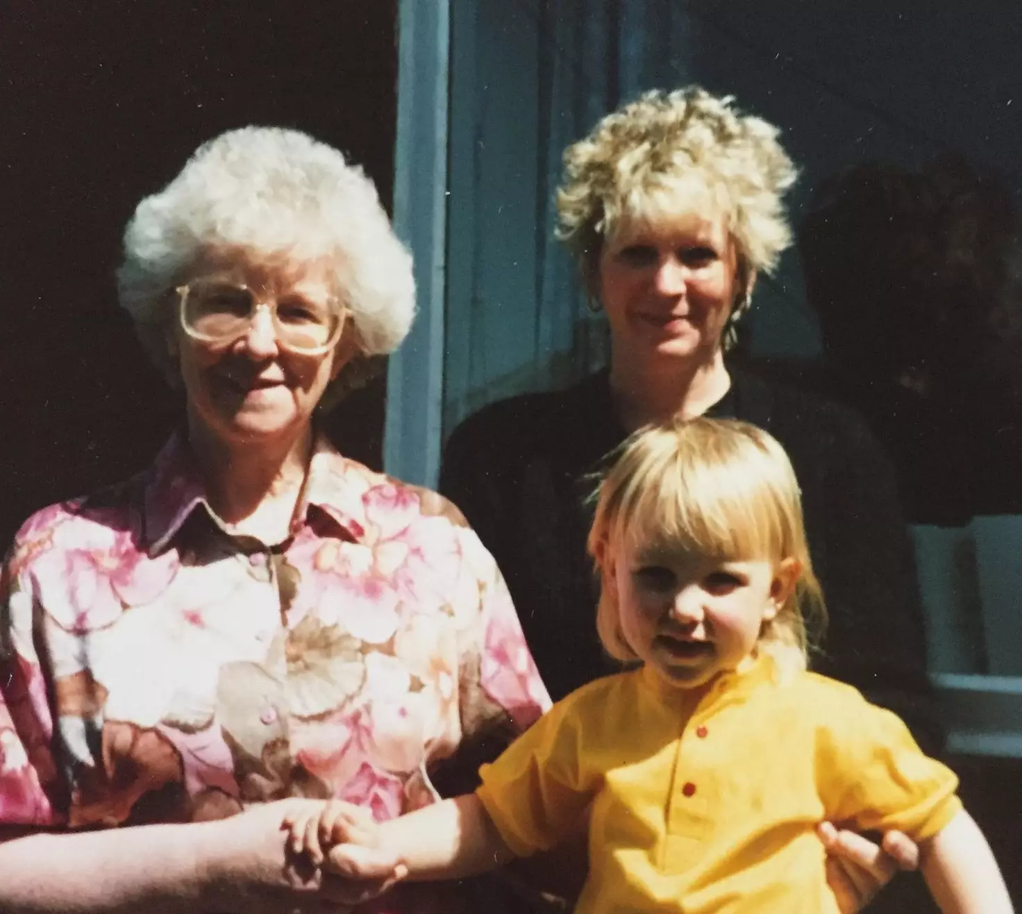 Erin as a little girl with her late mother and grandma (