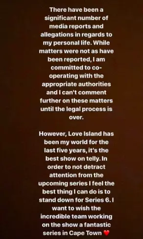 Caroline released this statement (