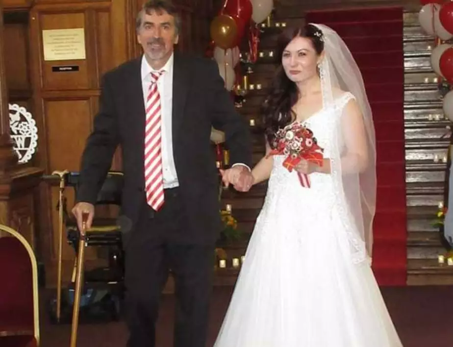 The trial meant Steve was able to walk his daughter Coral down the aisle.