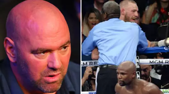 A Picture Shows Dana White's Immediate Reaction To Mayweather Beating McGregor