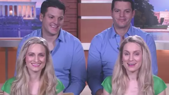Identical Twin Sisters Married To Identical Twin Brothers Both Pregnant At The Same Time
