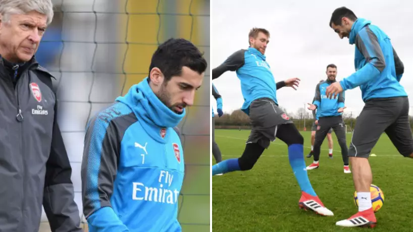 Henrikh Mkhitaryan Has Been Staying Behind After Arsenal Training For A Very Good Reason 