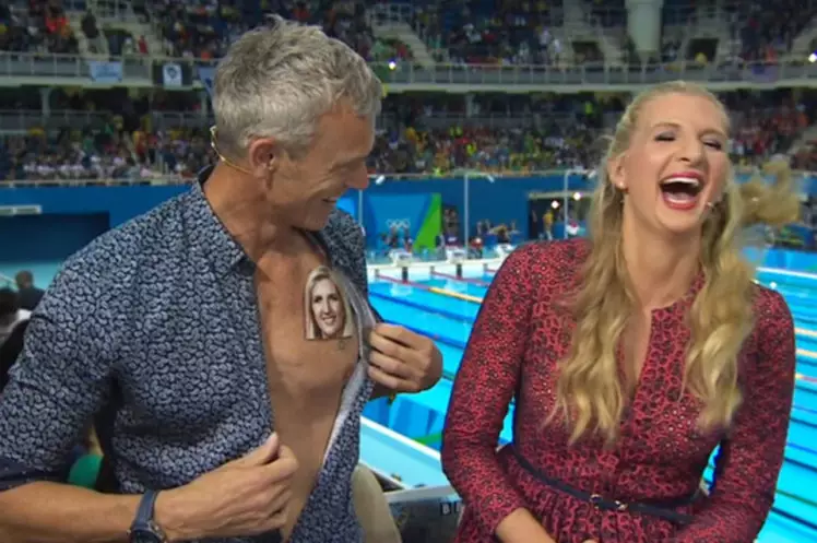 Mark Foster Takes Piss Out Of The Internet By Revealing Photo Of Rebecca Adlington On His Chest