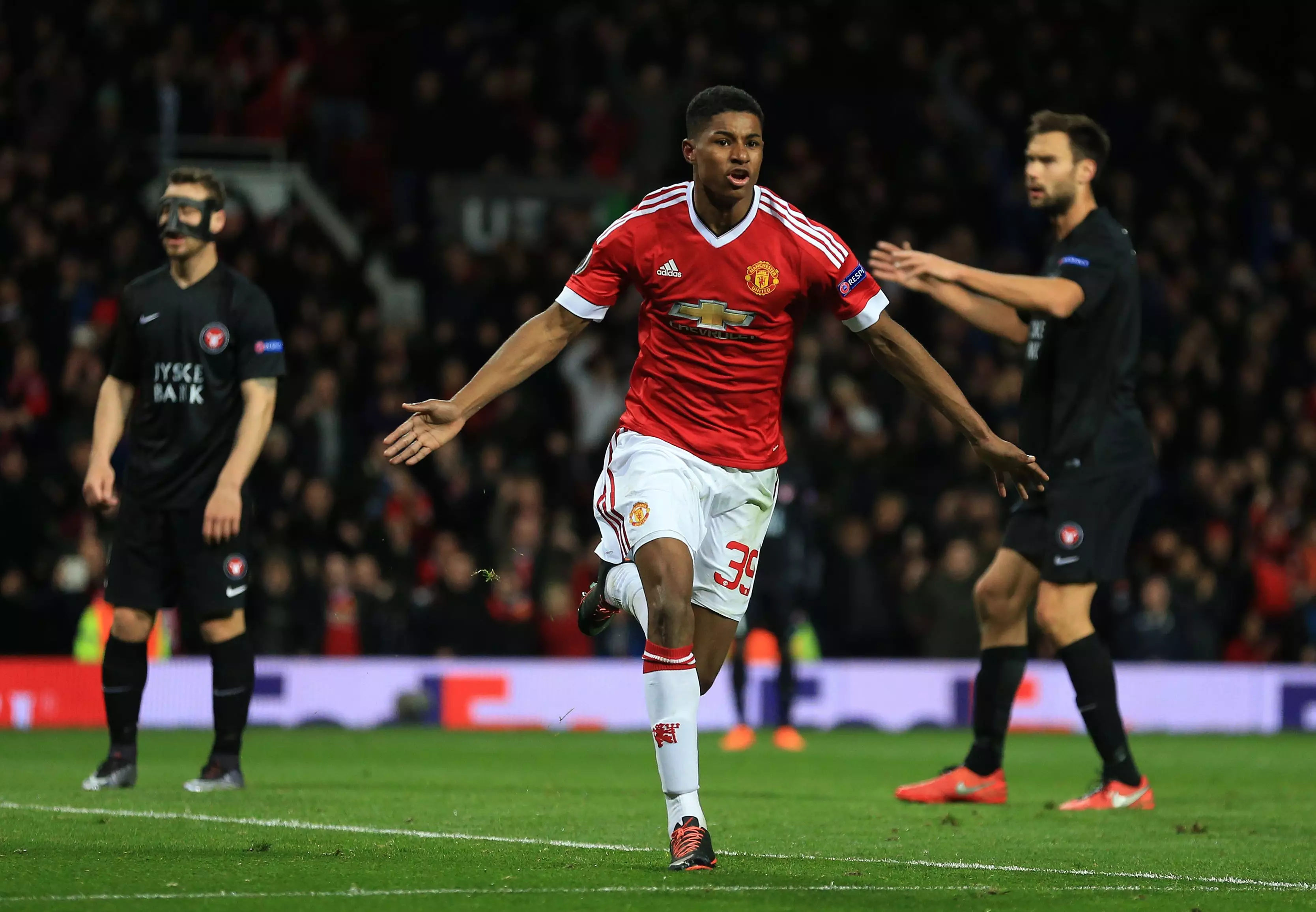 Rashford scores in one of the most incredible debuts seen. Image: PA Images.