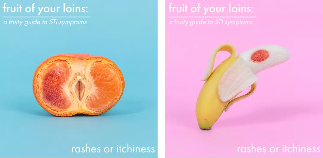 The Fruit Of Your Loins campaign aims to raise awareness of STI symptoms.