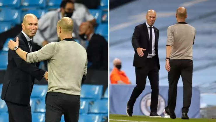 Pep Guardiola Reveals What He Said To Zinedine Zidane In Post Match Chat