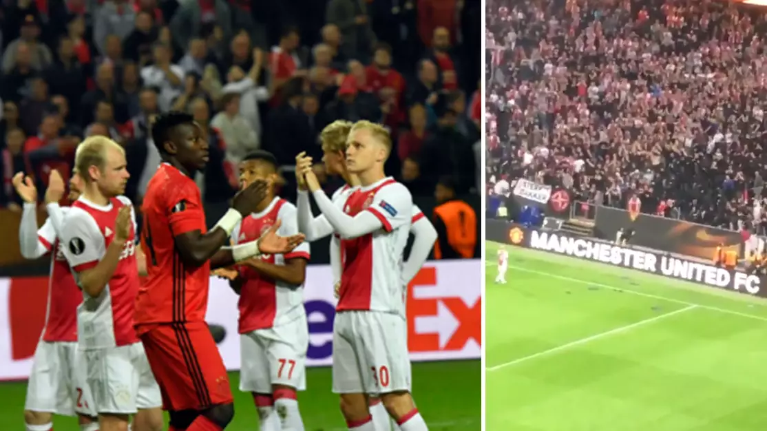 WATCH: Angry Ajax Fans Hurled Seats At Their Own Players Last Night